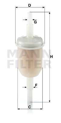 Polttoainesuodatin MANN-FILTER WK 31/2 (10)