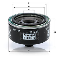 Öljynsuodatin MANN-FILTER W 1323