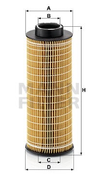 Öljynsuodatin MANN-FILTER HU 1072 x