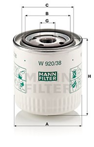 Öljynsuodatin, VOLVO 440 K, 460 L, S40 I, V40 Kombi, 30887496, 3473645, 3473645-4