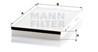 Raitisilmasuodatin MANN-FILTER CU 3054