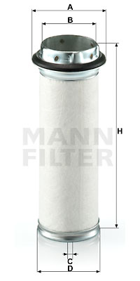 Toisioilmasuodatin MANN-FILTER CF 711