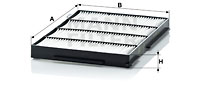 Raitisilmasuodatin MANN-FILTER CU 1526
