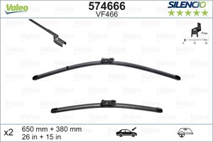 Pyyhkijänsulka, Edessä, FORD FIESTA V, FIESTA VI, FIESTA Van VI, 1537389, 1537393, 1556082, 1680579, 1726283, A3397007432