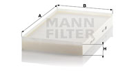 Raitisilmasuodatin MANN-FILTER CU 3540