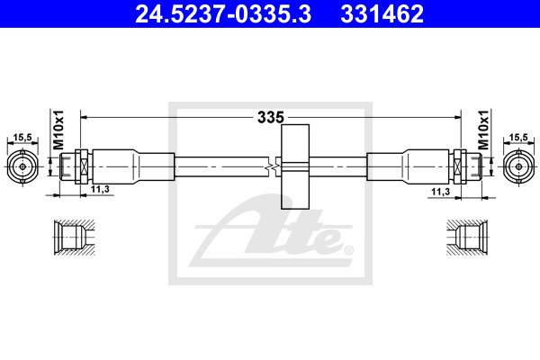 Jarruletku ATE 24.5237-0335.3
