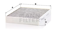 Raitisilmasuodatin MANN-FILTER CUK 2847/1