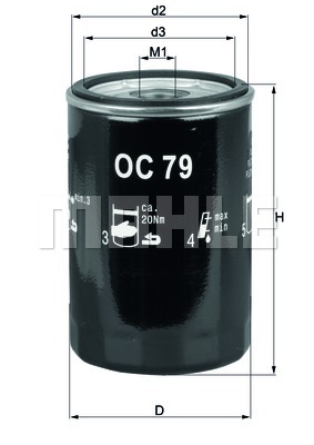 Öljynsuodatin KNECHT OC 79