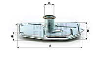 Hydrauliikkasuodatin, automaattivaihteisto MANN-FILTER H 199/1