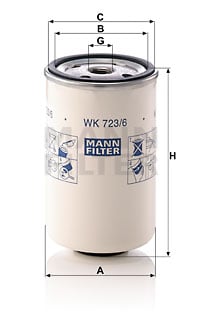 Polttoainesuodatin MANN-FILTER WK 723/6