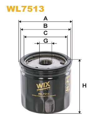 Öljynsuodatin WIX FILTERS WL7513