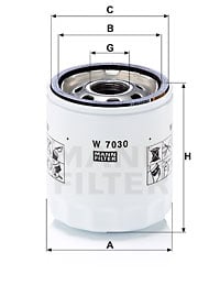 Öljynsuodatin MANN-FILTER W 7030