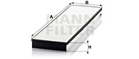 Raitisilmasuodatin MANN-FILTER CU 5877