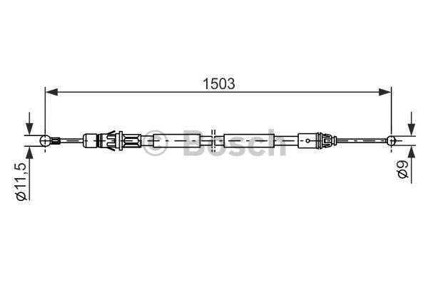 Käsijarruvaijeri BOSCH 1 987 477 137