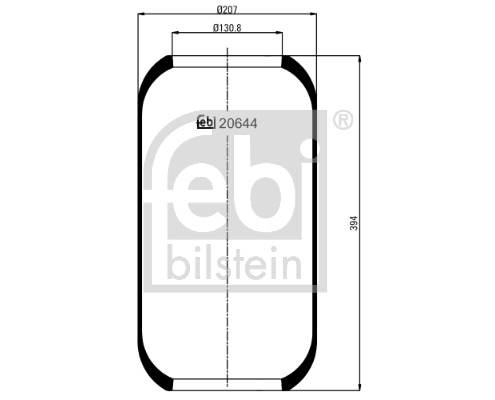 Metallipalje, ilmajousitus FEBI BILSTEIN 20644
