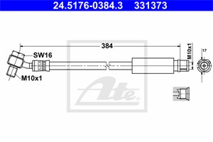 Jarruletku, Taka-akseli, CHEVROLET,OPEL,SAAB,VAUXHALL, 13237788, 13327446, 20912242, 20912243, 5 62 113, 5 62 147, 5 62 229, 5 62 231