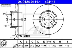 Jarrulevy, Etuakseli, OPEL OMEGA A, OMEGA A Kombi, VAUXHALL CARLTON Mk Kombi III, CARLTON Mk Sedan III, 5 69 039, 90271134