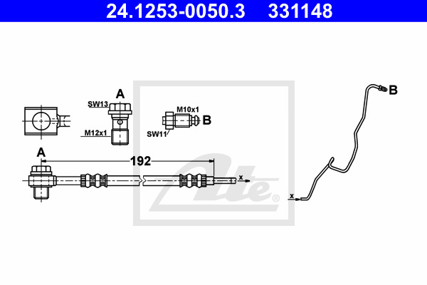 Jarruletku ATE 24.1253-0050.3