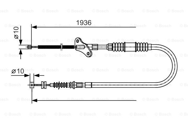 Käsijarruvaijeri BOSCH 1 987 482 111