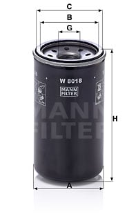 Öljynsuodatin MANN-FILTER W 8018