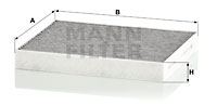Raitisilmasuodatin MANN-FILTER CUK 24 024