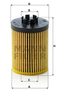 Öljynsuodatin MANN-FILTER HU 712/8 x