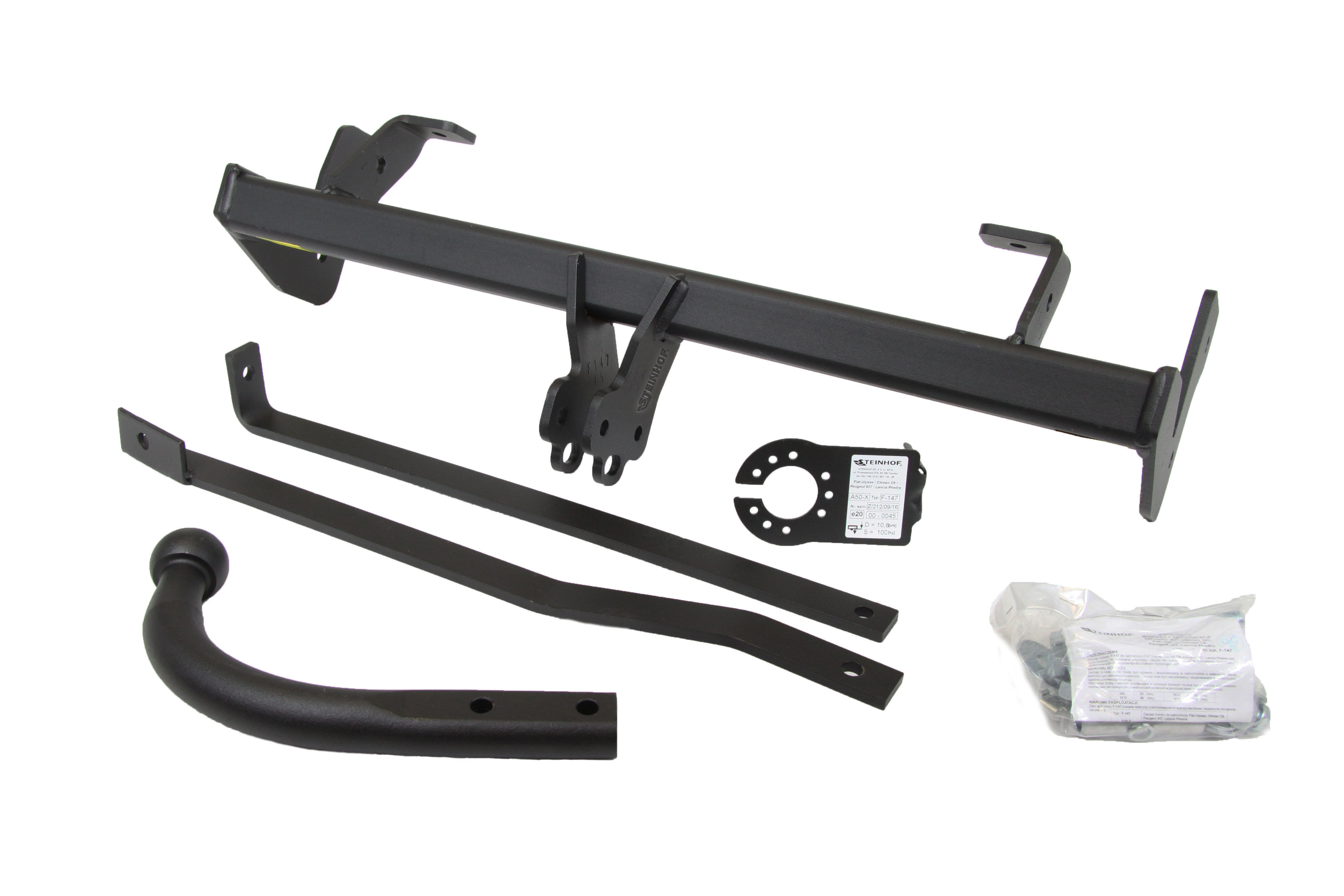 Vetokoukku STEINHOF STF-147 Fiat Ulysse '02 -11, Peugeot 807, Citroen C8 '02-
