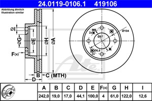 Jarrulevy, Etuakseli, ACURA,HONDA, 45251-SB2-780, 45251-SB2-781, 45251-SB2-782, 45251-SB2-990