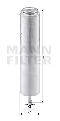 Polttoainesuodatin MANN-FILTER WK 5002 x