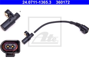 Tunnistin, kiertonopeus, Taka-akseli, AUDI,SEAT,SKODA,VW, 1J0 927 807 D