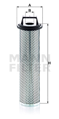 Suodatin, työhydrauliikka MANN-FILTER HD 7002