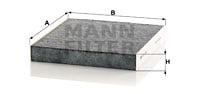 Raitisilmasuodatin MANN-FILTER CUK 2345