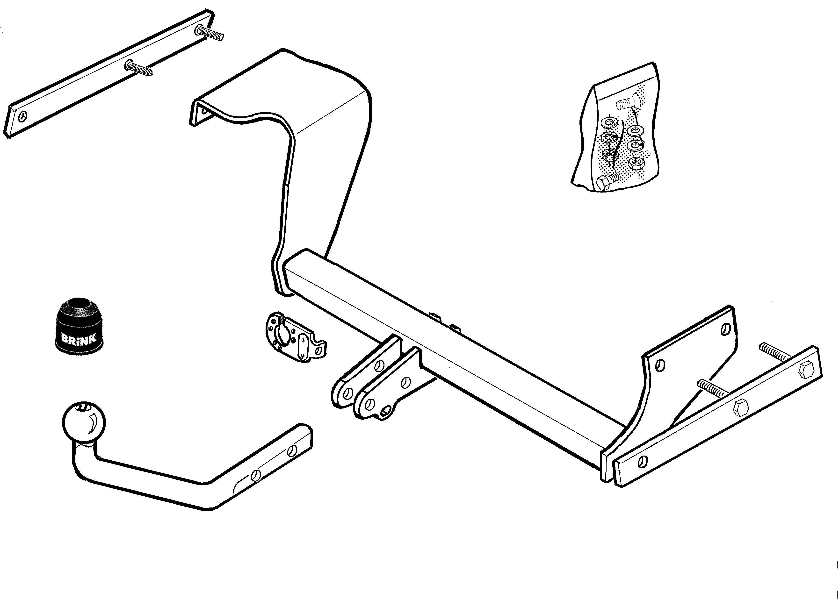 Vetokoukku BRINK 328000 Ford Focus '98-07