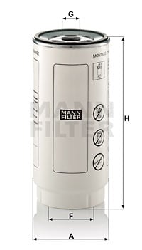Polttoainesuodatin MANN-FILTER PL 420/7 x