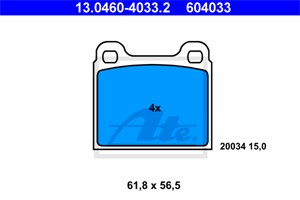Jarrupalasarja, levyjarru, Edessä, Takana, AUDI,BMW,OPEL,PORSCHE,TALBOT,VW, 168063 00, 168440 00, 311 698 151 C, 311 698 151 E, 34 11 1