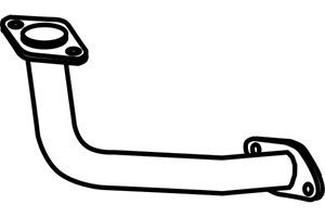 Pakoputki, Edessä, TOYOTA AVENSIS, AVENSIS Kombi, AVENSIS Liftback, 17410-02340