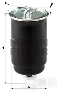 Polttoainesuodatin MANN-FILTER WK 842/3