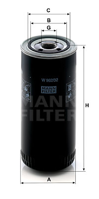 Öljynsuodatin MANN-FILTER W 962/32
