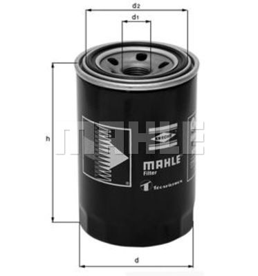Öljynsuodatin MAHLE ORIGINAL OC 217/6