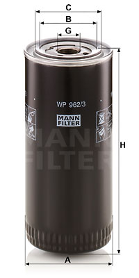 Polttoainesuodatin MANN-FILTER WP 962/3 x