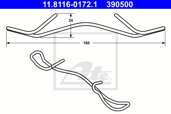 Jarrusatulan jousi ATE 11.8116-0172.1