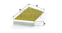 Raitisilmasuodatin MANN-FILTER FP 3448