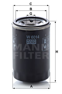 Öljynsuodatin MANN-FILTER W 6014