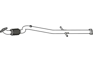 Pakoputki, Edessä, OPEL INSIGNIA A, INSIGNIA A Sedan, INSIGNIA A Sports Tourer, VAUXHALL INSIGNIA Mk I, 13220402, 20960842, 854491, 8545