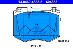 Jarrupalasarja, levyjarru, Etuakseli, MERCEDES-BENZ, 000 420 80 00, 000 420 81 00, 008 420 18 20, 008 420 19 20, A 000 420 80 00, A 000