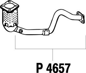 Pakoputki, Edessä, PEUGEOT 307, 307 Break, 307 SW, (1731-P8)