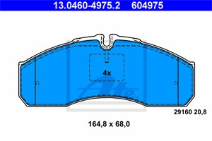 Jarrupalasarja, levyjarru, Etuakseli, MERCEDES-BENZ SPRINTER 5-t Flak/chassi [905], SPRINTER Tipp [905], 003 420 46 20, A 003 420 46 20