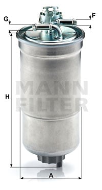 Polttoainesuodatin MANN-FILTER WK 853/3 x